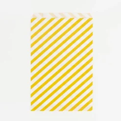 My Little Day 10 Pochettes Rayures Jaune> Pochettes Cadeaux