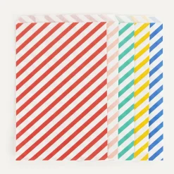 My Little Day 10 Pochettes Rayures Multicolores><noscript><img width=