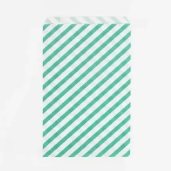 My Little Day 10 Pochettes Rayures Vert> Pochettes Cadeaux