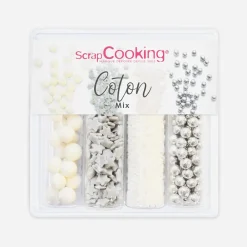 ScrapCooking 4 Pots Deco Sucrees Mix Coton
