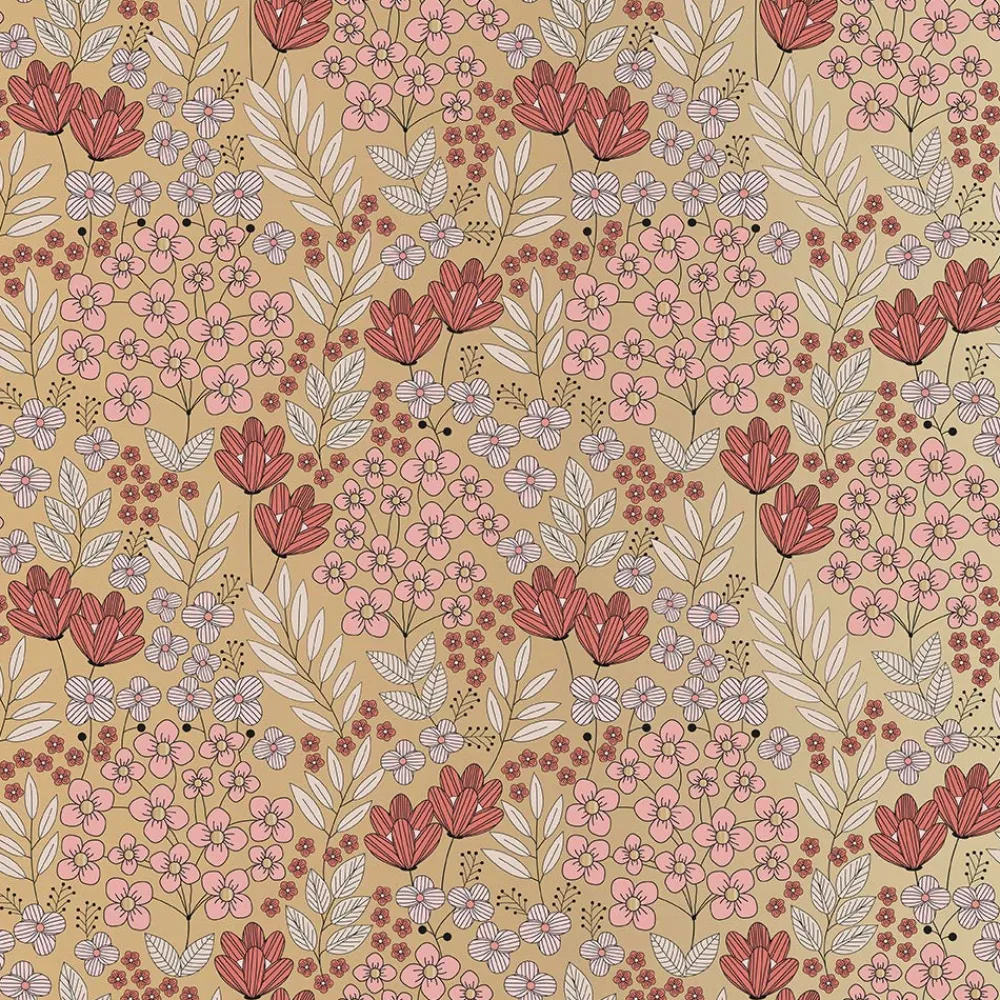 House of Products 1 Rouleau De Papier Cadeau Fleurs Vintage> Papier Cadeau