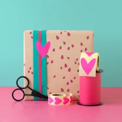 House of Products 1 Rouleau De Papier Cadeau Coccinelle Rose> Papier Cadeau