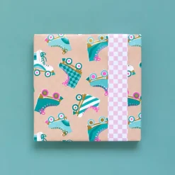 House of Products 1 Rouleau De Papier Rollers Bleus Et Roses> Papier Cadeau