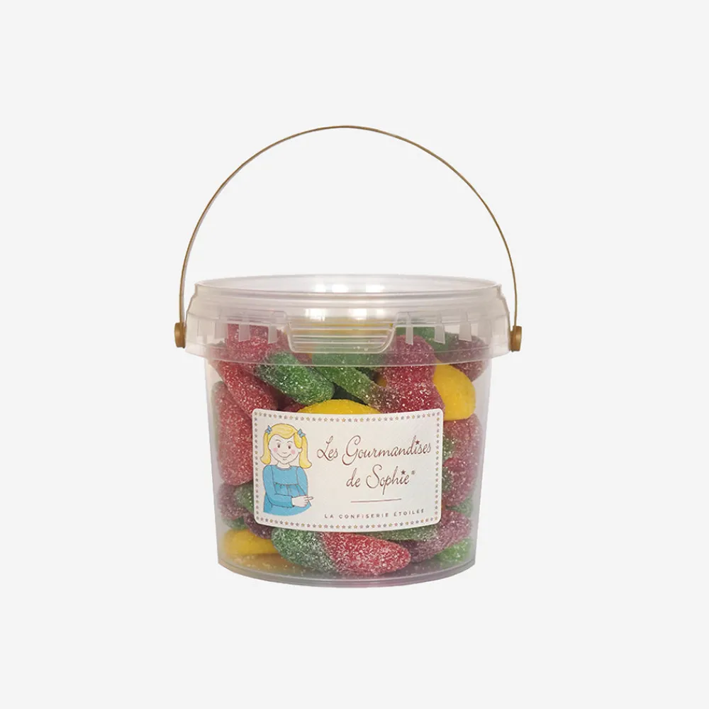 Les gourmandises de Sophie 1 Seau De Bonbons Trio De Fruits
