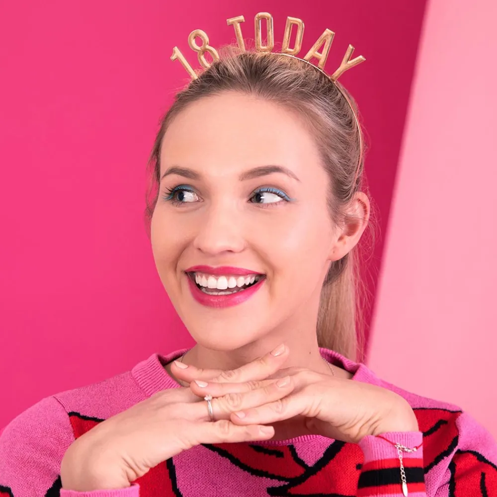 Party Deco 1 Serre-Tete 18 Ans> Chapeaux Pointus