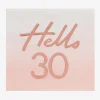 Ginger Ray 16 Serviettes 30 Ans Rose Gold