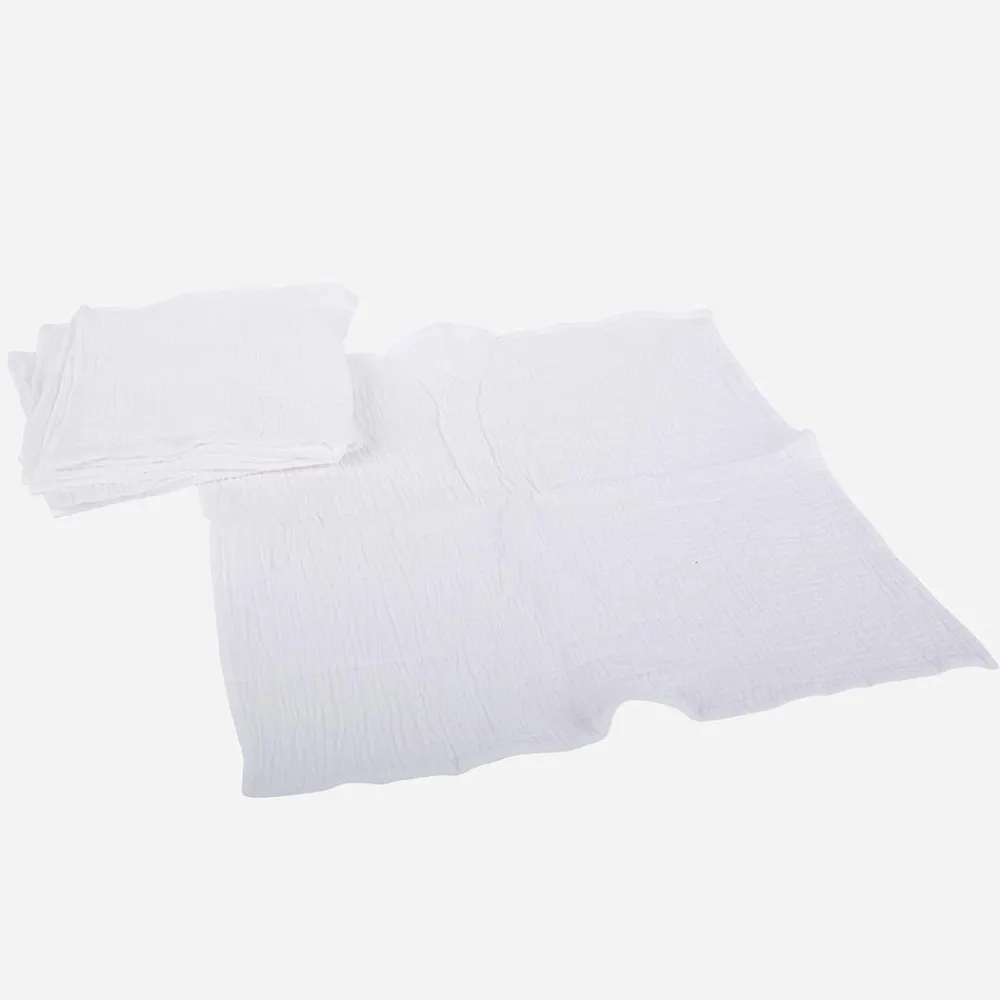 Arty Fêtes Factory 4 Serviettes En Gaze De Coton Blanc