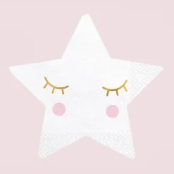 Party Deco 20 Serviettes Etoile Kawaii