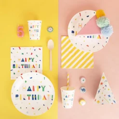 My Little Day 20 Serviettes Happy Birthday Et Cotillons