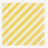 My Little Day 20 Serviettes Rayures Jaunes