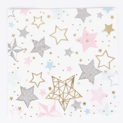 Unique Party 16 Serviettes Twinkle Star