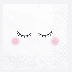 Party Deco 20 Serviettes Visage Kawaii