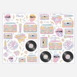 Party Pro 100 Stickers Annees 90'S> Stickers Et Gommettes