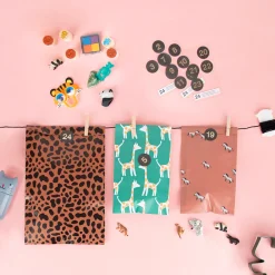 Dam 8 Tampons Encreur Animaux Sauvages + Encre