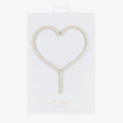 Party Deco 1 Topper Coeur En Bois