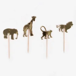 Arty Fêtes Factory 20 Toppers - Animaux Dores