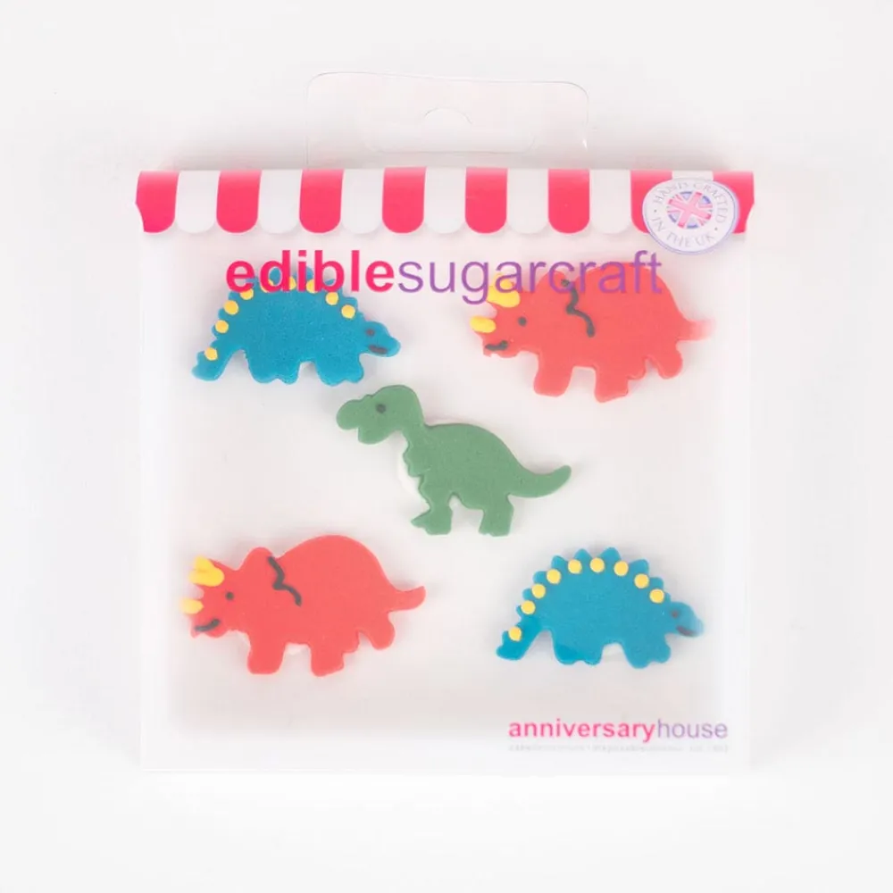 Creative Party 5 Toppers En Sucre - Dinosaures