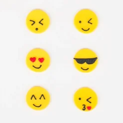 Creative Party 6 Toppers En Sucre - Emoji