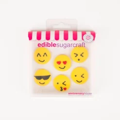 Creative Party 6 Toppers En Sucre - Emoji