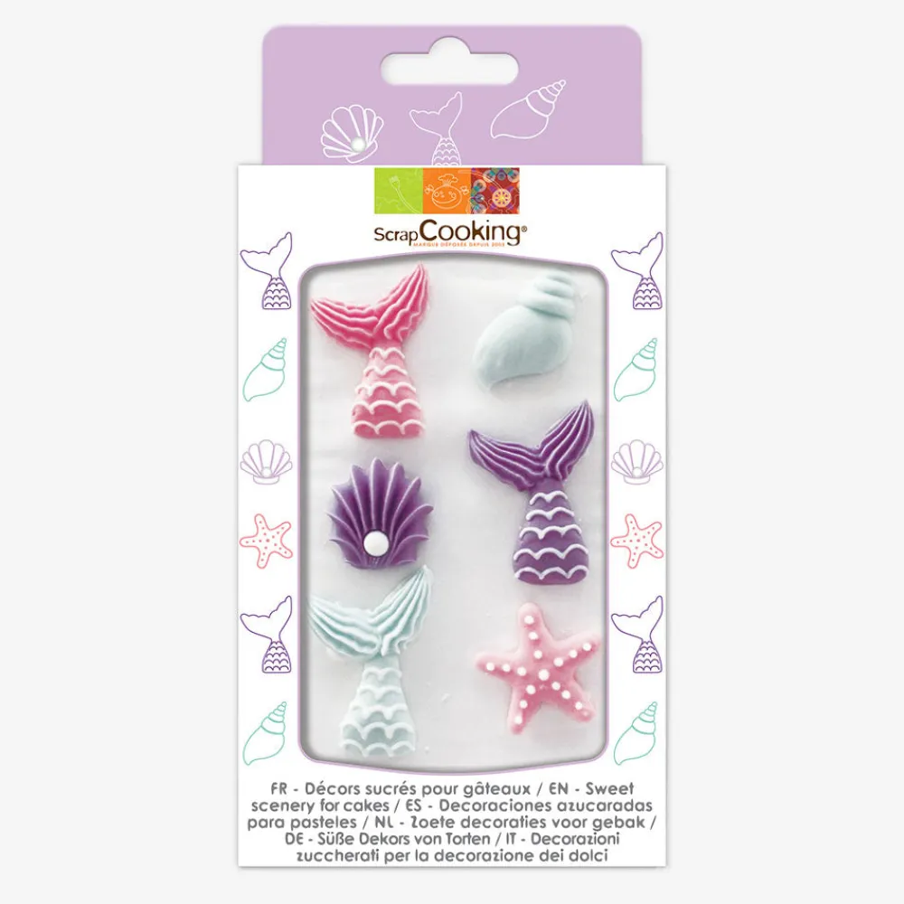 ScrapCooking 6 Toppers En Sucre Sirene