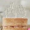 Ginger Ray 1 Toppers Happy Birthday En Bois