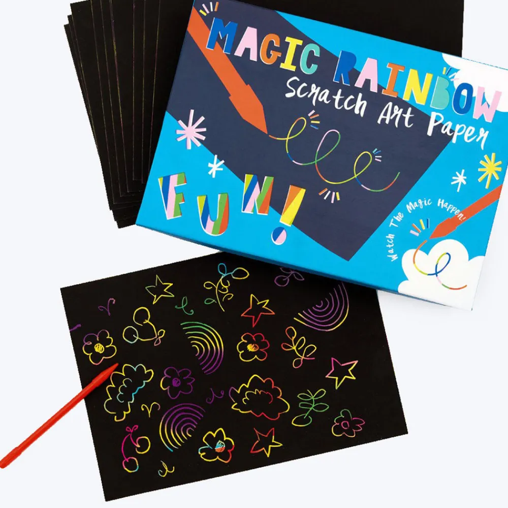 Rex London Activite : Papier A Gratter Arc-En-Ciel