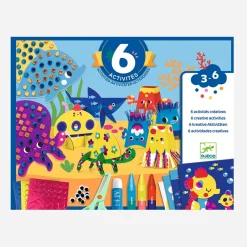 Djeco Activite Decoupage Et Collage : Animaux Marins