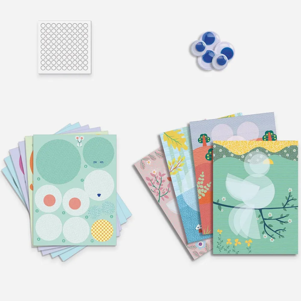 Djeco Activite Pliage Et Collage : Animaux De La Foret