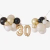 Ginger Ray Arche De Ballons Anniversaire 30 Ans Blanc Dore Et Noir> Arche De Ballon