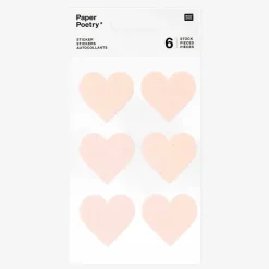 Rico Design Autocollant Grand Coeur Rose Poudre> Stickers Et Gommettes