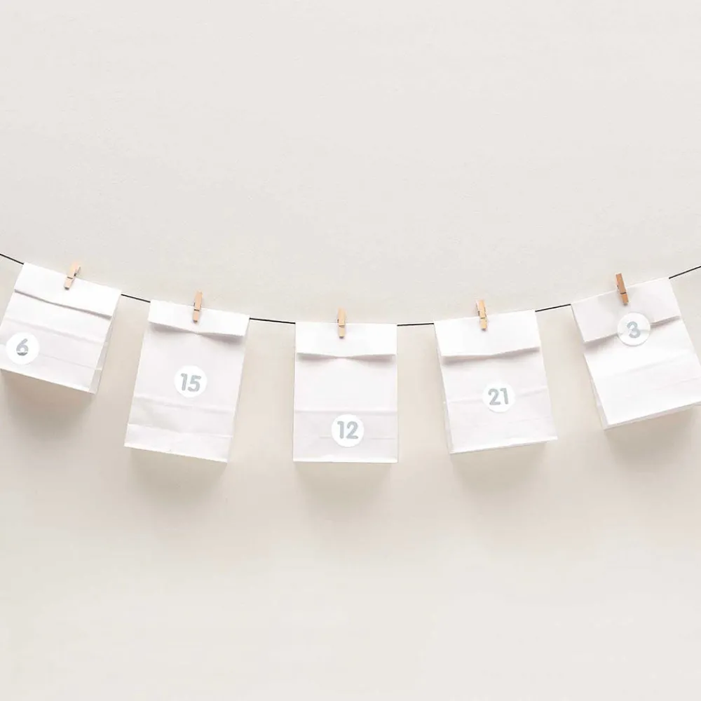 Rico Design Avent - Calendrier De L'Avent Blanc> Pochettes Cadeaux