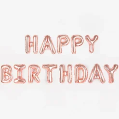 Party Deco Ballon Anniversaire - Happy Birthday Rose> Ballons Lettre