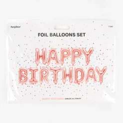 Party Deco Ballon Anniversaire - Happy Birthday Rose><noscript><img width=