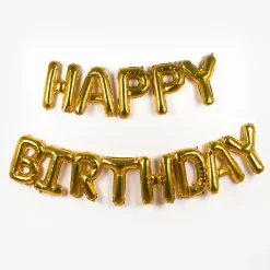 Party Deco Ballon Anniversaire - Happy Birthday Dore> Ballons Lettre