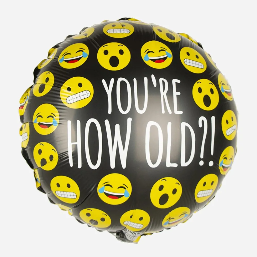 Grabo Balloons Ballon Anniversaire Emoji> Ballons Helium À Forme