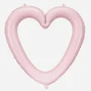 Party Deco Ballon Cadre Photo Coeur Rose> Ballons Helium À Forme