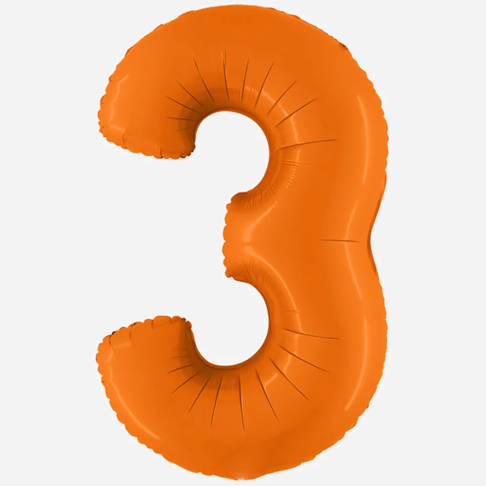 Grabo Balloons Ballon Chiffre Geant Orange> Ballons Chiffre