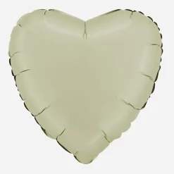 Grabo Balloons Ballon Coeur Olive Satin> Ballons Helium À Forme