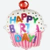 Grabo Balloons Ballon Cupcake Anniversaire> Ballons Helium À Forme