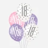 Unique Party Ballon De Baudruche : 6 Ballons 18 Ans Roses> Ballons De Baudruche À Motif
