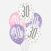 Unique Party Ballon De Baudruche : 6 Ballons 30 Ans Roses> Ballons De Baudruche À Motif