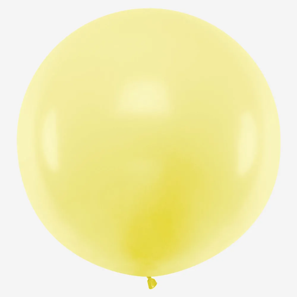 Party Deco Ballon De Baudruche Geant : 1 Ballon Jaune Pastel> Ballons De Baudruche Unis