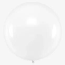 Party Deco Ballon De Baudruche Geant : 1 Ballon Blanc> Ballons De Baudruche Unis