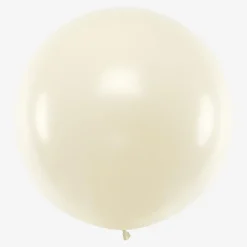 Party Deco Ballon De Baudruche Geant : 1 Ballon Blanc Brillant> Ballons De Baudruche Unis