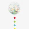 Unique Party Ballon Geant A Confettis Multico Et Guirlande A Pois> Ballons De Baudruche Unis