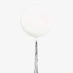 Unique Party Ballon Geant A Eclater Avec Tassel Argente> Ballons De Baudruche Unis