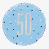 Unique Party Ballon Helium 50 Ans Bleu Et Holographique> Ballons Chiffre