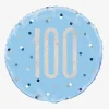 Unique Party Ballon Helium 100 Ans Bleu Et Holographique> Ballons Chiffre