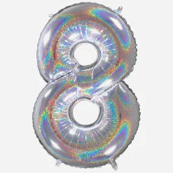 Grabo Balloons Ballon Helium Geant - Ballon Geant Chiffre Holographique><noscript><img width=