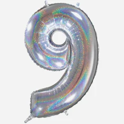 Grabo Balloons Ballon Helium Geant - Ballon Geant Chiffre Holographique><noscript><img width=